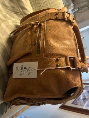 Tan Suede Crossbody Bag